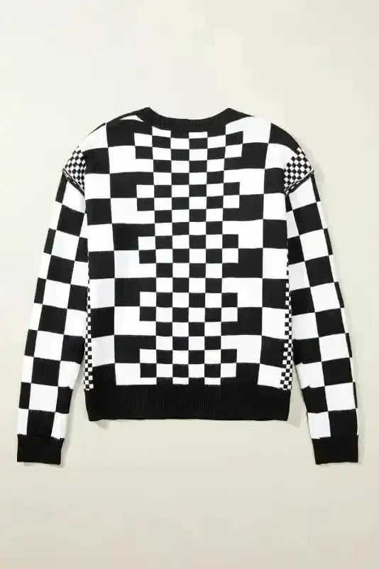 Sweaters Smoky Plaid Soft Knit Jumper