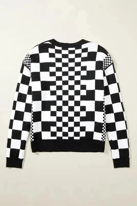 Sweaters Smoky Plaid Soft Knit Jumper