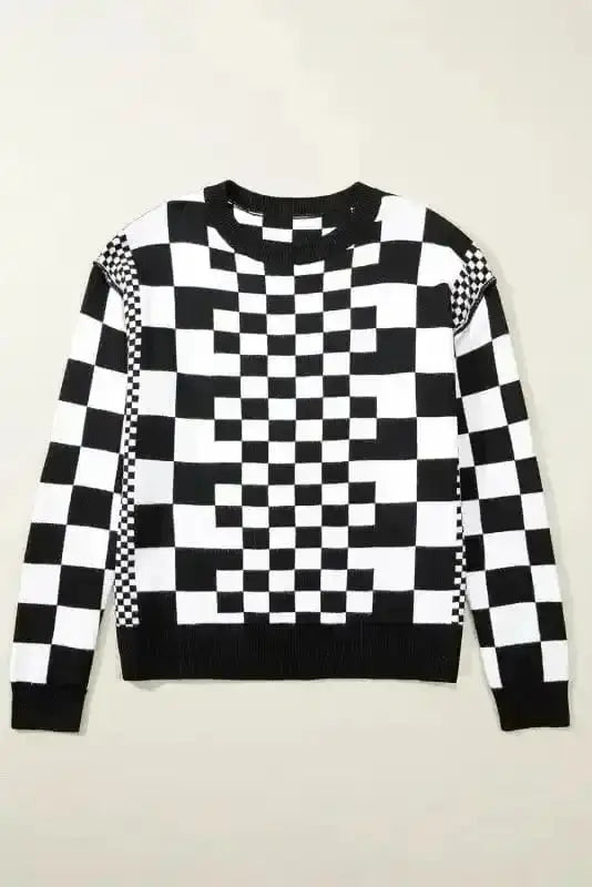 Sweaters Smoky Plaid Soft Knit Jumper