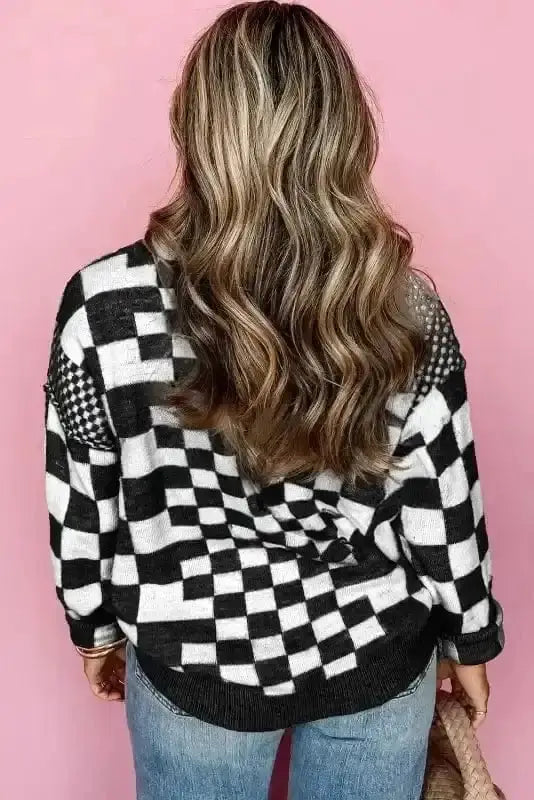 Sweaters Smoky Plaid Soft Knit Jumper