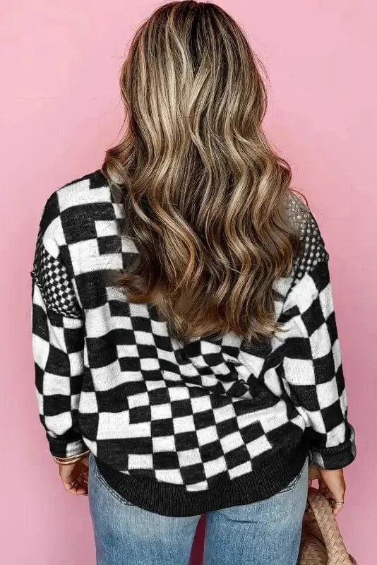 Sweaters Smoky Plaid Soft Knit Jumper