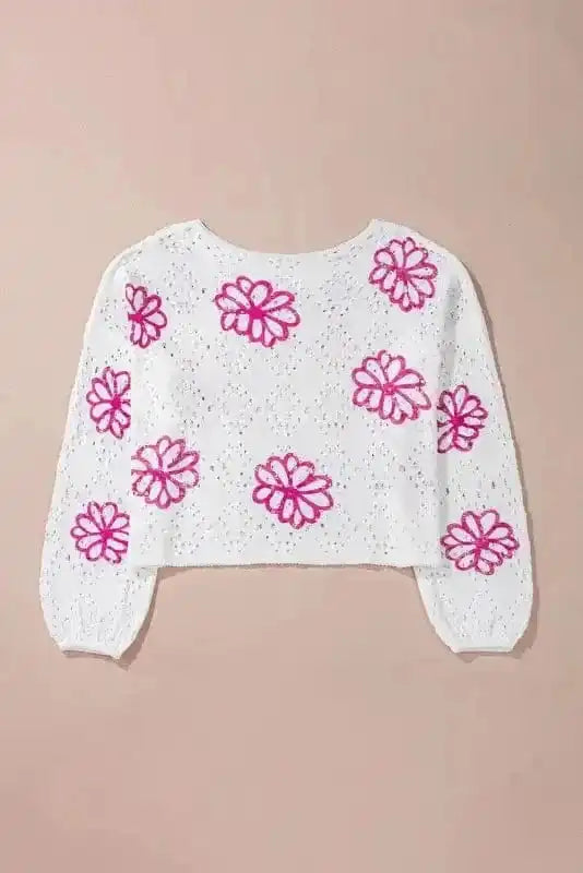 Sweaters Spring Fling Eyelet Sweater