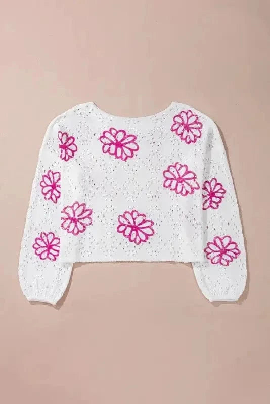 Sweaters Spring Fling Eyelet Sweater