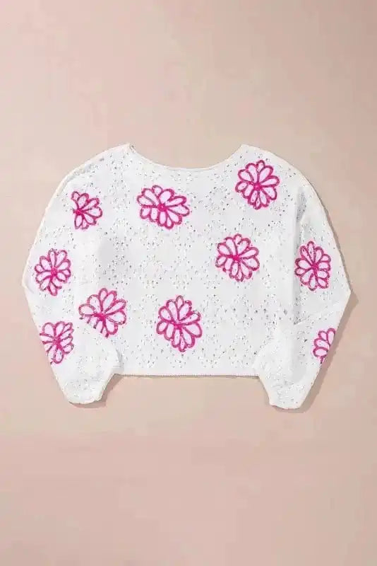 Sweaters Spring Fling Eyelet Sweater