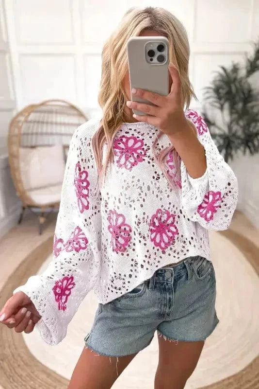 Sweaters Spring Fling Eyelet Sweater
