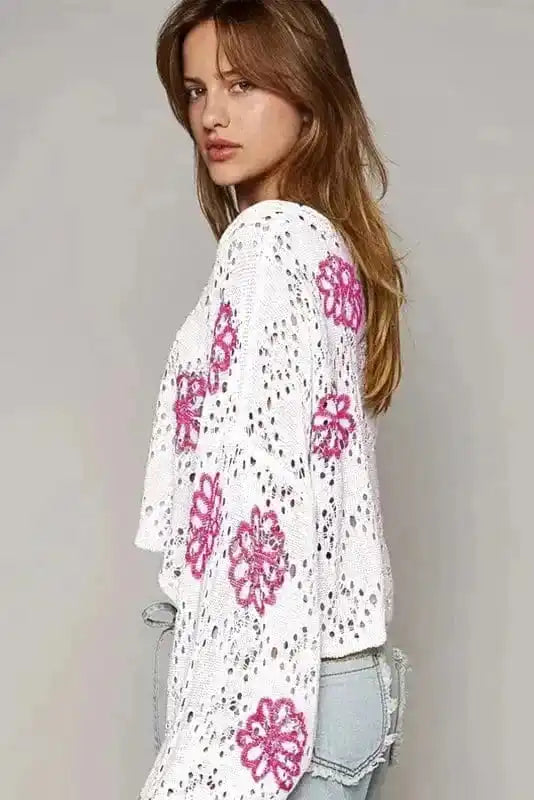 Sweaters Spring Fling Eyelet Sweater