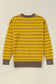 Sweaters Stripe Daisy Jumper - Yellow Knitted Round Neck