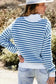 Sweaters Urban Noir Stripe Zip Sweater