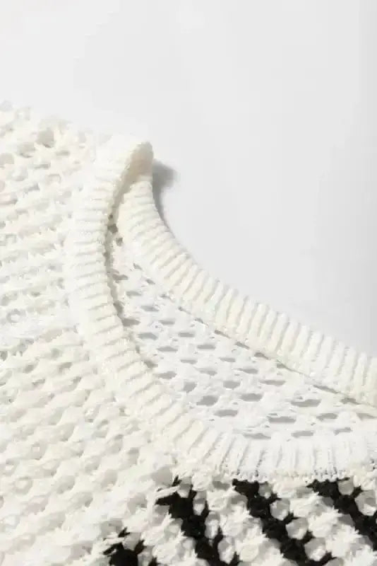 Sweaters Vanilla Breeze Hollow-out Sweater