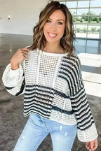 Sweaters Vanilla Breeze Hollow-out Sweater