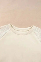 Sweaters Vintage Patchwork Eyelet Jumper