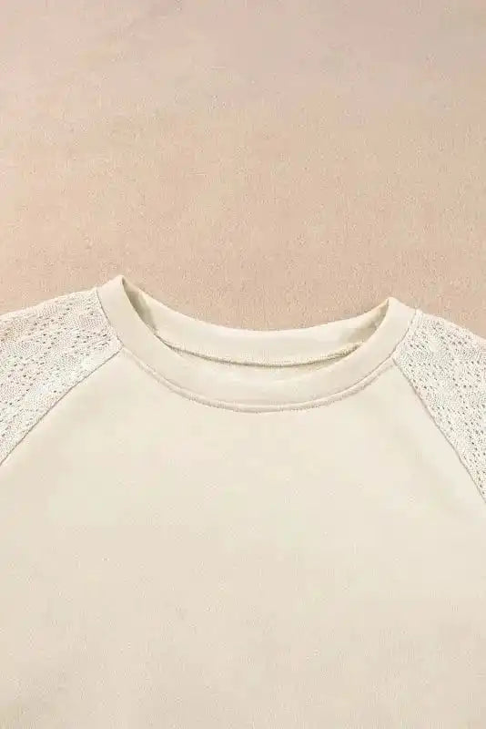 Sweaters Vintage Patchwork Eyelet Jumper