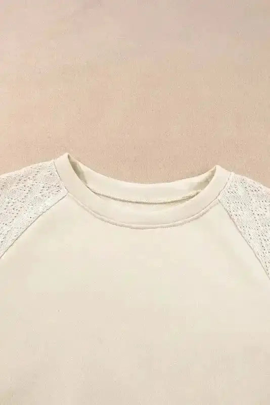Sweaters Vintage Patchwork Eyelet Jumper