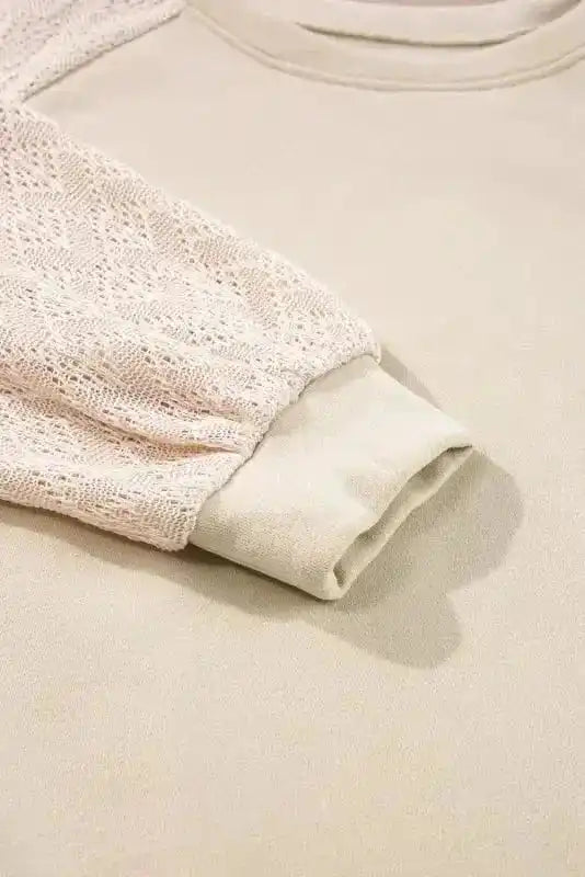 Sweaters Vintage Patchwork Eyelet Jumper