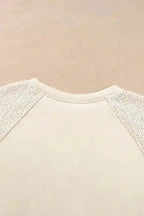 Sweaters Vintage Patchwork Eyelet Jumper