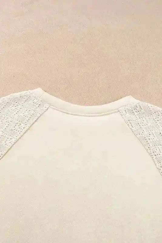 Sweaters Vintage Patchwork Eyelet Jumper