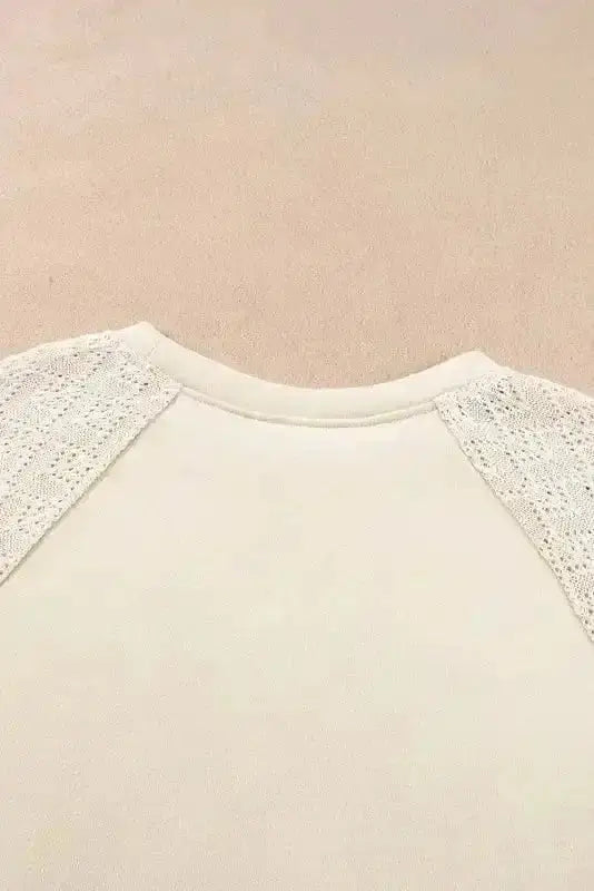 Sweaters Vintage Patchwork Eyelet Jumper