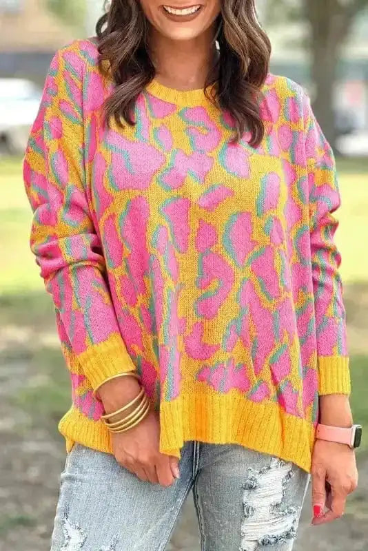 Sweaters Vitality Orange / S / 50%Viscose+28%Polyester+22%Polyamide Verdant Visions Baggy Sweater