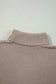Sweaters Waffle Knit Turtleneck Sweater