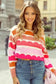 Sweaters Wave Striped Drop Shoulder Sweater