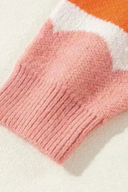 Sweaters Wave Striped Drop Shoulder Sweater