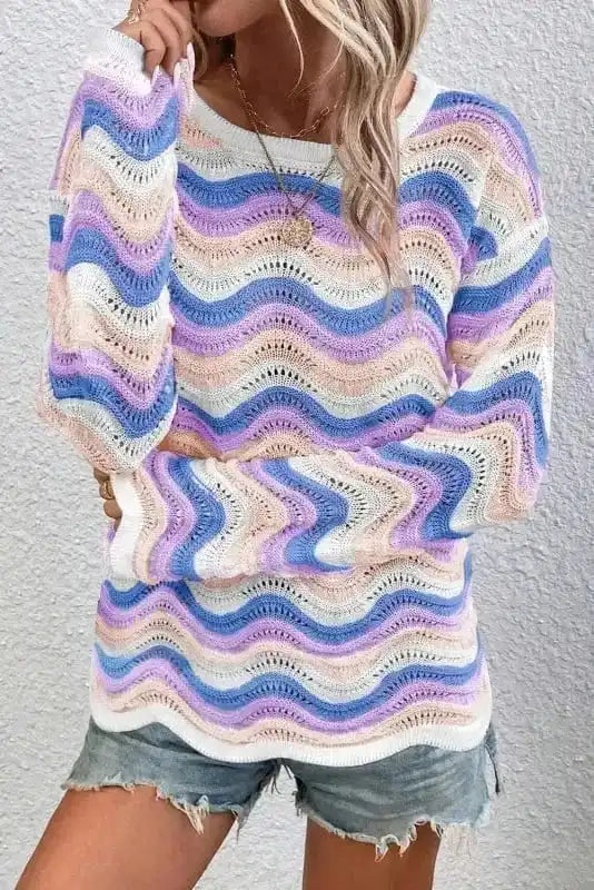 Sweaters WavePoint Stripe Knit Sweater