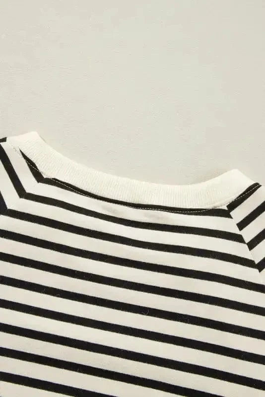 Sweatshirts Amore Striped Graphic Sweatshirt