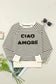 Sweatshirts Amore Striped Graphic Sweatshirt