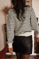 Sweatshirts Amore Striped Graphic Sweatshirt