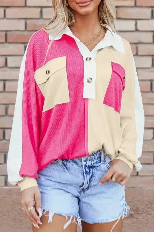 Sweatshirts Chroma Comfort Collared Sweatshirt