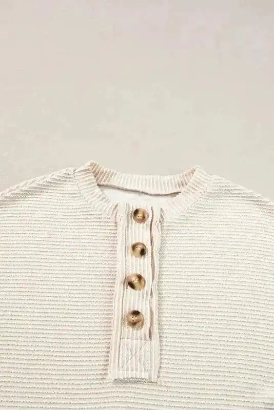 Sweatshirts Cozy Cord Henley Sweatshirt