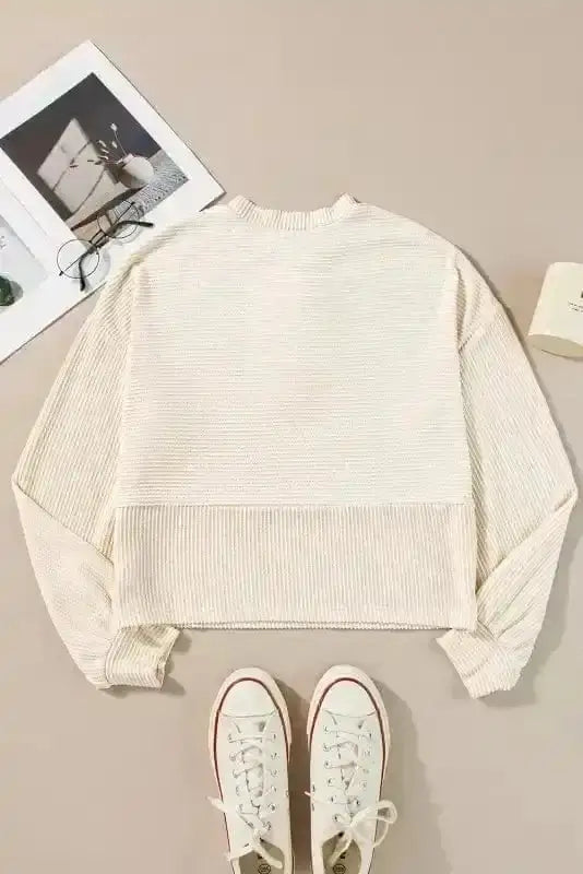 Sweatshirts Cozy Cord Henley Sweatshirt