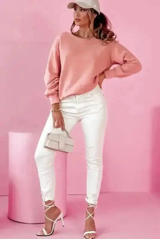 Sweatshirts Elegant Dewback Bowknot Sweatshirt