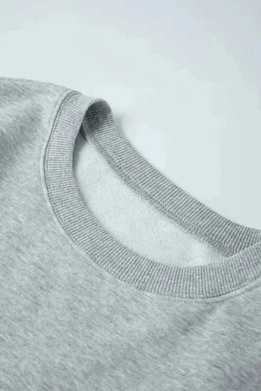 Sweatshirts Loose Crew Neck Fleece Sweatshirt