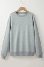 Sweatshirts Loose Crew Neck Fleece Sweatshirt