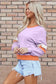 Sweatshirts Orchid Rib Knit Sweatshirt