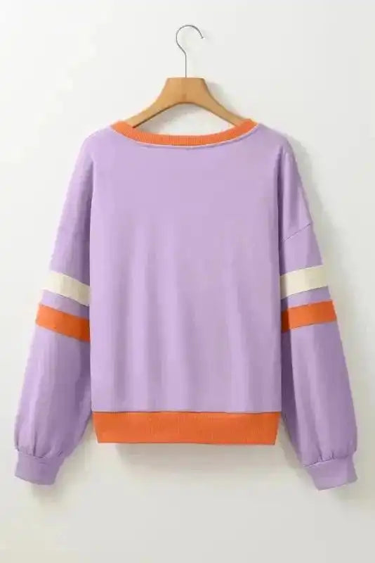 Sweatshirts Orchid Rib Knit Sweatshirt