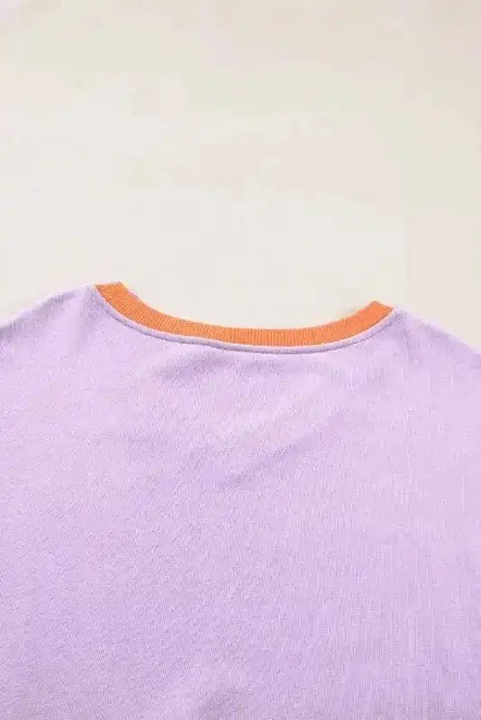 Sweatshirts Orchid Rib Knit Sweatshirt