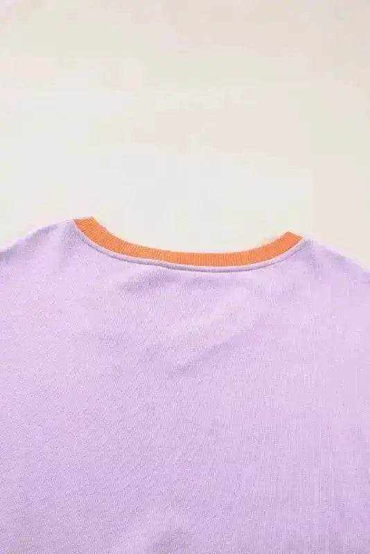 Sweatshirts Orchid Rib Knit Sweatshirt