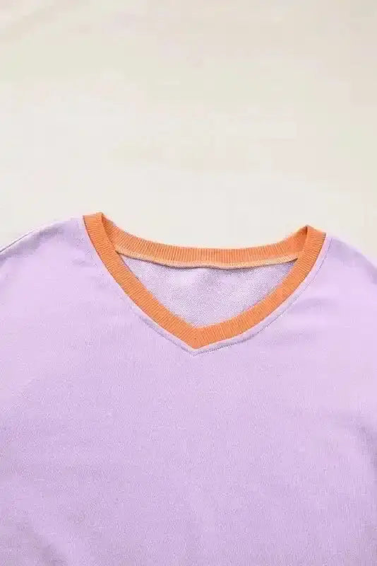 Sweatshirts Orchid Rib Knit Sweatshirt