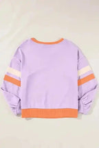 Sweatshirts Orchid Rib Knit Sweatshirt