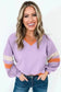 Sweatshirts Orchid Rib Knit Sweatshirt