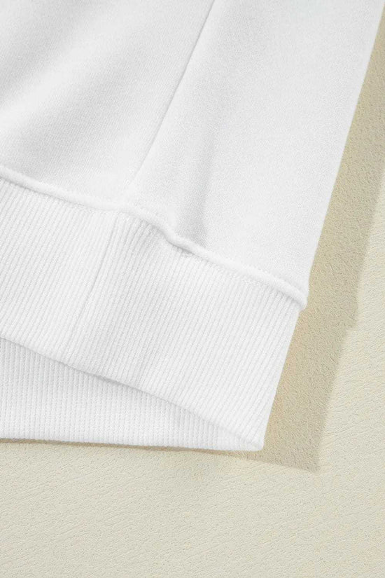 Sweatshirts Relaxed American Flag Print Sweatshirt