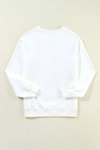 Sweatshirts Relaxed American Flag Print Sweatshirt