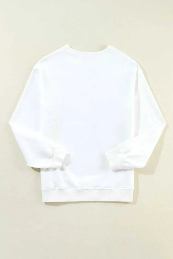 Sweatshirts Relaxed American Flag Print Sweatshirt