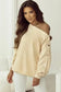 Sweatshirts Relaxed Fit Button-Sleeve Sweatshirt