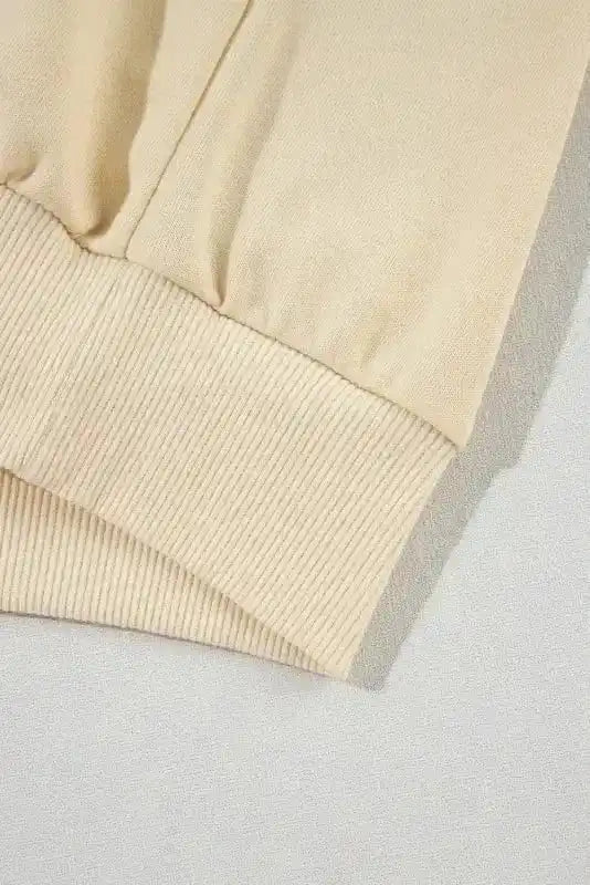 Sweatshirts Relaxed Fit Button-Sleeve Sweatshirt