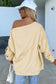 Sweatshirts Relaxed Fit Button-Sleeve Sweatshirt