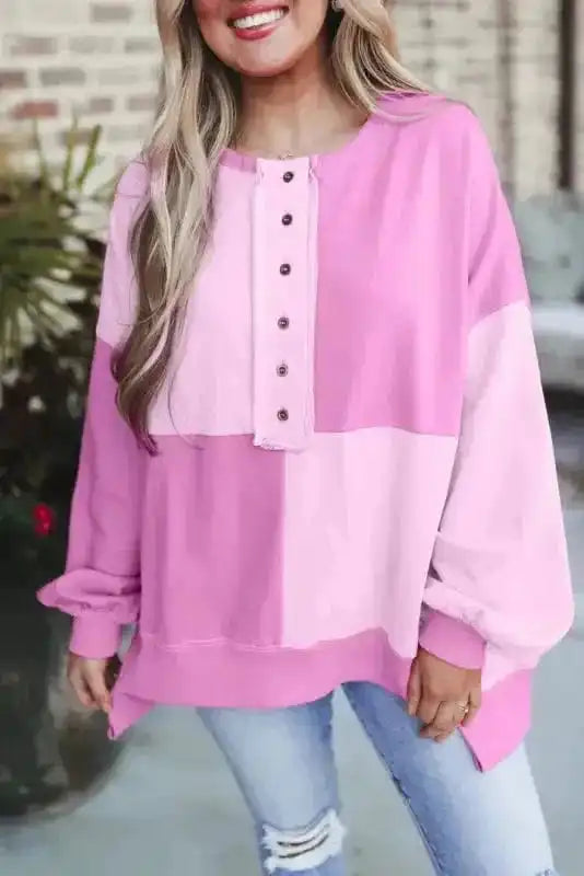 Sweatshirts Sorbet Shades High Low Sweatshirt