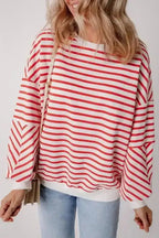 Sweatshirts Urban Stripe Loose Sweatshirt